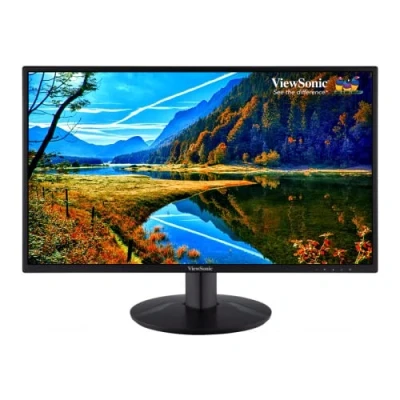 Image of ViewSonic VA2418 SH 24 inch IPS Full HD Ergonomic Monitor with VGA, HDMI, Eye Care for Work and Study at Home, Black
