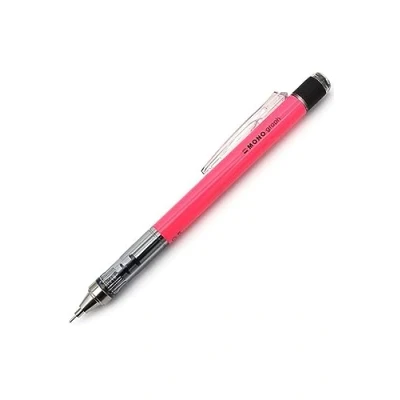 Image of Tombow Mechanical pencil MONO graph 07 neon pink 0.7 mm line width, HB, integrated refillable eraser [SH MG83 R7]