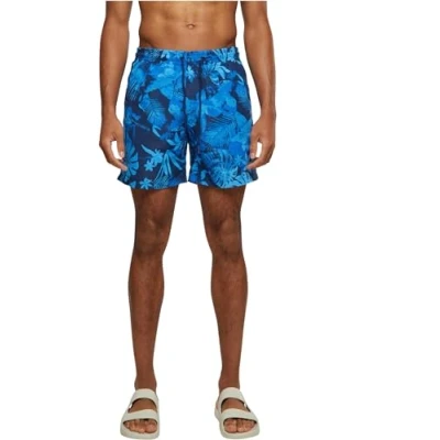 Image of Urban Classics Pattern SWIM Shorts Swimming shorts, Men&#039;s, Size: Large, Black