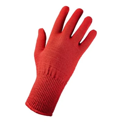 Image of EDZ Merino Wool Thermal Liner Gloves Red M L
