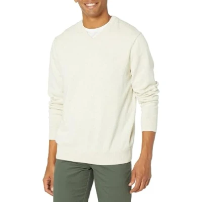 Image of Amazon Essentials Men&#039;s V Neck Sweater (Available in Big &amp; Tall), Oatmeal Heather, S