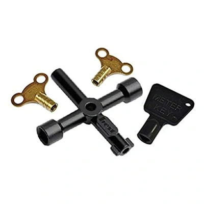Image of Merriway® BH00936 (4 Pcs) Workshop Assortment of Radiator and Meter Utility Keys Pack 4 Pieces