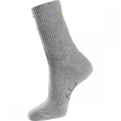 Image of Snickers Cotton Socks, 3 Pack Grey Melange 37 40