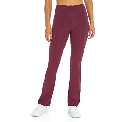 Image of Marika Women&#039;s Carrie Tummy Control Bootleg Yoga Pants, Zinfandel, L UK