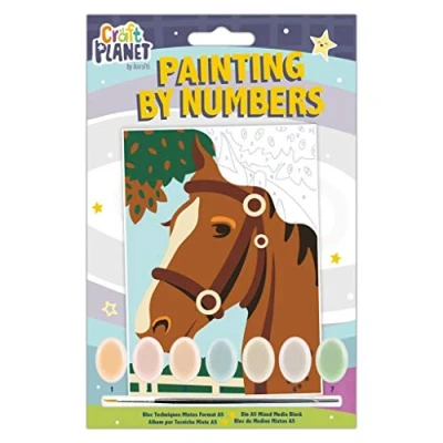 Image of Craft Planet Paint by Numbers Kit, Multi, One Size
