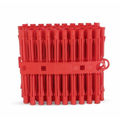 Image of Talon Red 5 5.5mm Wall Rawl Plugs Plastic Fixing Plug Euro Slot X1000 Trade Pack