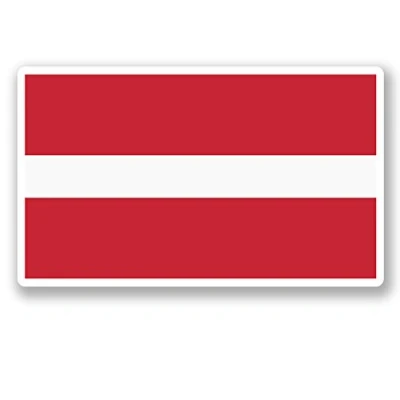 Image of 2 x 10cm Latvia Flag Vinyl Sticker Bike Laptop Car Travel Luggage Tag #5276 (10cm Wide 6cm Tall)