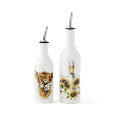 Image of Wrendale Designs Cow And Duck Oil &amp; Vinegar Set