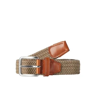 Image of Jack &amp; Jones Jacspring BELT Braided belt, Men&#039;s, Size: 32, Incense