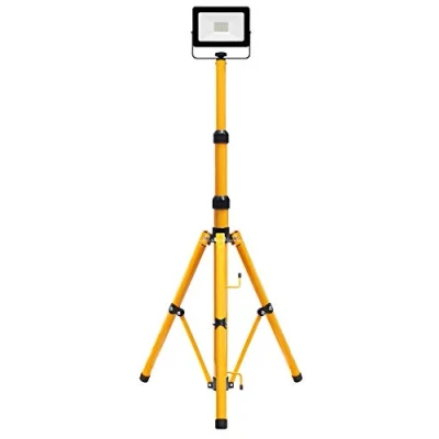 Image of IP65 30w LED Floodlight Tripod Stand for Job Site Lighting 1 Mount Retractable Frame TRI011703