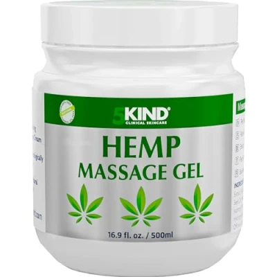 Image of 5kind Hemp Active Gel 500ml High Strength Oil Formula Natural Massage for Back, Muscles, Feet, Knees, Neck &amp; Shoulders Muscle Rub Rich in Extracts