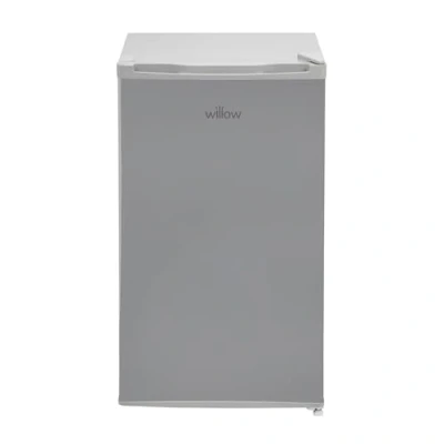 Image of Willow W48UFIS Freestanding Under Counter Larder Fridge with Chiller Box, 90 Litre Capacity, Adjustable Feet and Reversible Door Silver