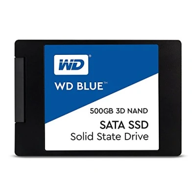 Image of Western Digital WDS500G2B0A WD Blue 3D NAND Internal SSD 2.5 Inch SATA, 500 GB