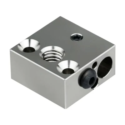 Image of Updated High Temperature CR 10 Plated Copper Heater Block for MK8 Extruder Creality All Metal Hotend Ender 3s V2 3 Pro 5 CR10 S4 S5 3D Printer (Copper)