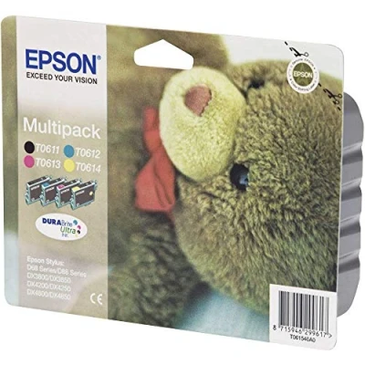 Image of Epson C13T06154010 Inkjet Cartridge for DX3850 Cyan/Magenta/Yellow/Black (Pack of 4)