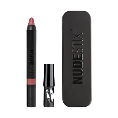 Image of Nudestix Intense Matte Lip + Cheek Pencil, Lipstick Liner Blush Tint, Multi Use Makeup for Long Lasting Color, Smooth Coverage, Shade: Mystic