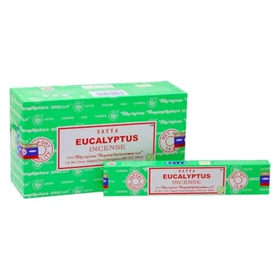 Image of Satya Incense Sticks, 12 Packs x 15g, Eucalyptus