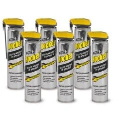 Image of Rocket TT Multi Use Super Lubricant WD Spray Bottle 300ml Leaves Anti corrosion coating (6 pack)