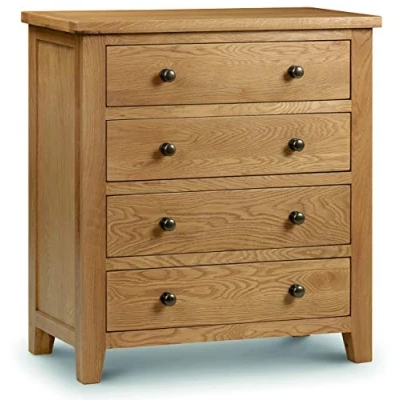 Image of Julian Bowen Marlborough 4 Drawer Chest, Oak