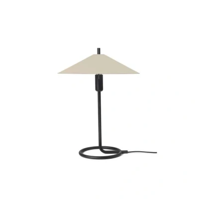 Image of ferm LIVING Filo table lamp, beige, angular, iron, 43 cm