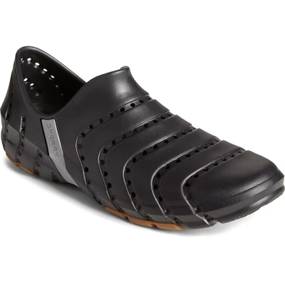 Image of Sperry WATER STRIDER Mens Beach Black Hydrophobic Material Size UK 8