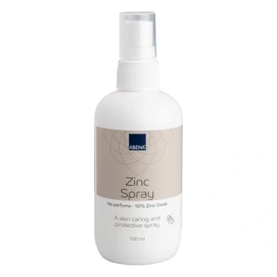 Image of Abena Antiseptic Zinc Spray 100ml Cream in a Convenient Bottle, Ideal for Sensitive and Delicate Skin Wound Healing with 10% Oxide No Fragrance Or Colour