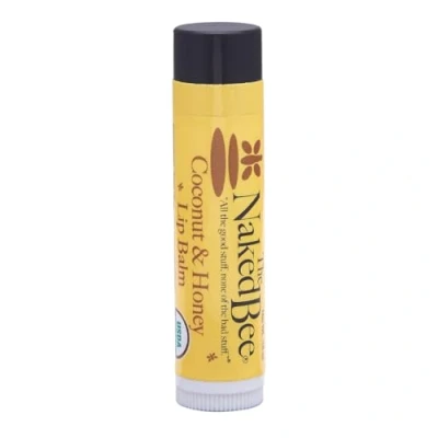 Image of The Naked Bee Coconut &amp; Honey Lip Balm 0.15oz. Skin Care Gifts for Women. Moisturising Balm, Moisturiser. Balm. Conditioning Hydrating Stick.