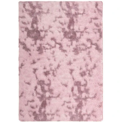 Image of vidaXL Shaggy Rug High Pile NAVARRA Dusty Pink 240x340 cm Polyester