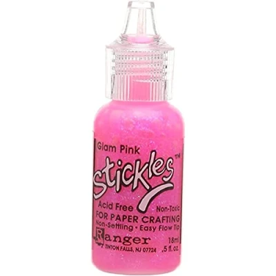 Image of Stickles Glitter Glues Ranger Industries Stickles, Glam Pink