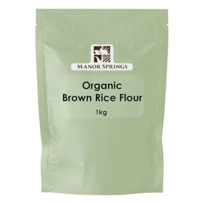 Image of Organic Brown Rice Flour 1kg by Manor Springs