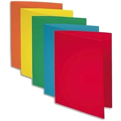 Image of Exacompta Ref 235002E Super 210 Printed 3 Flap Folders 240 x 320mm in Size, Suitable for A4 Documents, 210gsm Card, Pre Front Buff (Pack of 50)