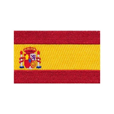 Image of Hegibaer 60 x 35 mm Spain Flag Barcelona Sew On / Iron Patch 0678 BB