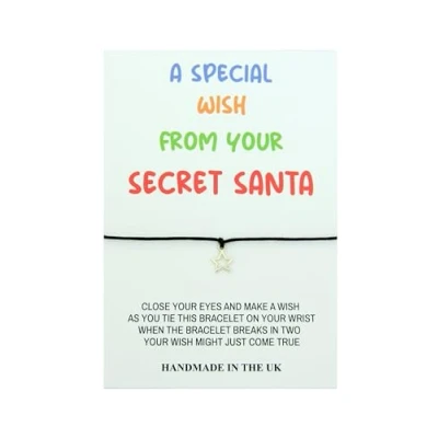 Image of Lucor Secret Santa Gifts,Merry Christmas Gifts,Christmas Stocking Fillers Gifts,Special Wish from Santa,Christmas Star Bracelet