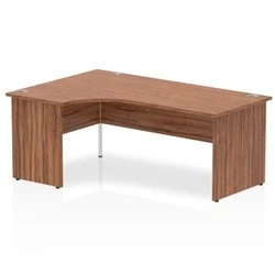 Image of Impulse Panel End 1800 Left Hand Crescent Desk Walnut I0