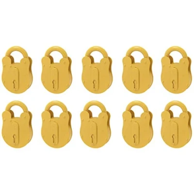 Image of 10 x Fire Brigade Padlock Yellow (FB14)