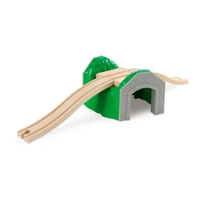 Image of Eichhorn 100006501 Rail Tunnel, 3 Pieces, FSC Certified Beech Wood, Can be Installed with Other Systems