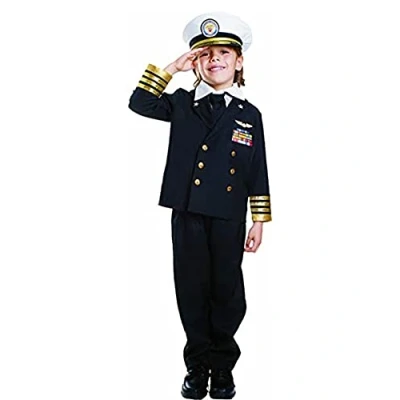 Image of Dress Up America Kids Navy Admiral Costume
