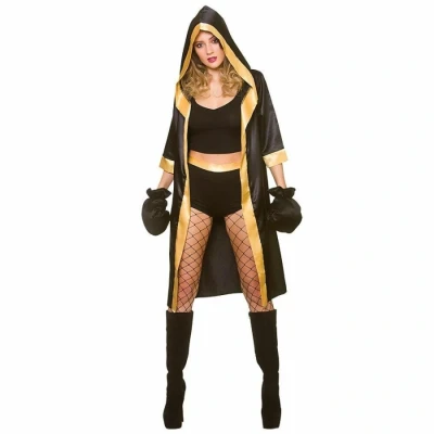Image of Adult Womens Knockout Boxer Fancy Dress Costume Large (UK 18 20)