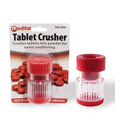 Image of TABLET CRUSHER PILL CUTTER GRINDER KIDS EASY SAFE SPLITTER MEDICINE STORAGE BOX