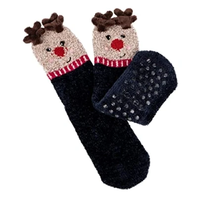 Image of Women&#039;s 1 Pair Totes Cosy Novelty Slipper Socks Reindeer 4 8 Ladies