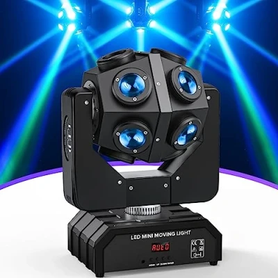 Image of UKing 12 LEDs Moving Head Stage Light, RGBW Party Light Supports DMX Function, for DJ Bar Birthday Disco 150W