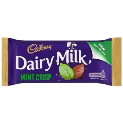 Image of Cadbury Dairy Milk Mint Crisp Chocolate 54 g (Pack of 24)