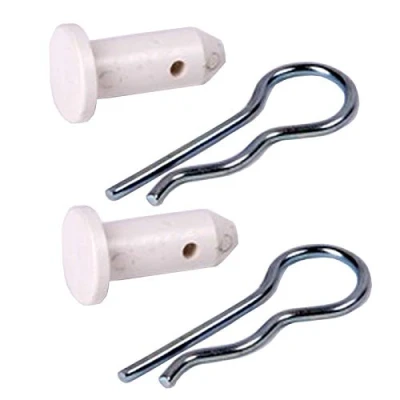 Image of SPARES2GO Handle Pins &amp; Clips for Flymo Hover Wheeled Lawnmower