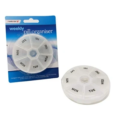 Image of Masterplast 7 Day Medication &amp; Vitamin Storage Organiser, Clear