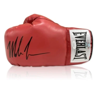 Image of Exclusive Memorabilia Mike Tyson Signed Red Boxing Glove