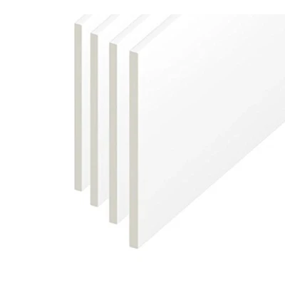 Image of 100mm Soffit/Utility/Reveal/Skirting PVC Plastic Flat Board White 1.25m Lengths 5 Pack
