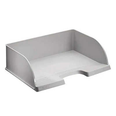 Image of Leitz 52190085 Jumbo Plus Letter Tray A4 Landscape Grey Extra High Polystyrene