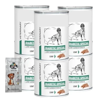 Image of AETN Creations Diabetic Dog Food Bundle, 6 x 410g Tins Wet Food, Plus Jerky Treats for Dogs