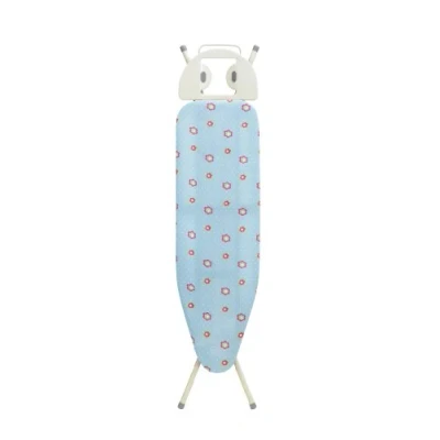 Image of Addis Perfect Fit Ironing Board Cover In Floral Blue, fits small to medium boards up 111 x 35cm