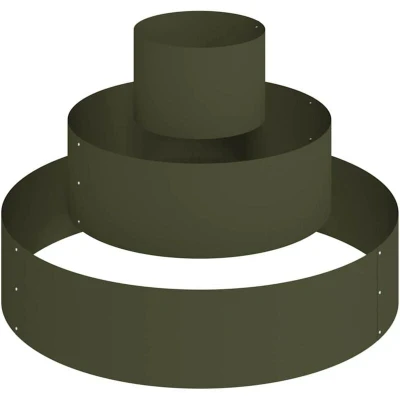 Image of vidaXL Metal Planter Steel/olive green Steel Ø 90 cm Modular